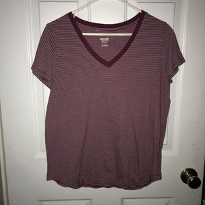 MOSSIMO Red striped shirt